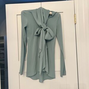 Derek Lam Crosby 10 Bow Silk Blouse